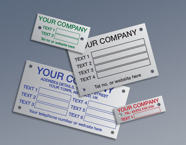 Anodised Aluminium Plates