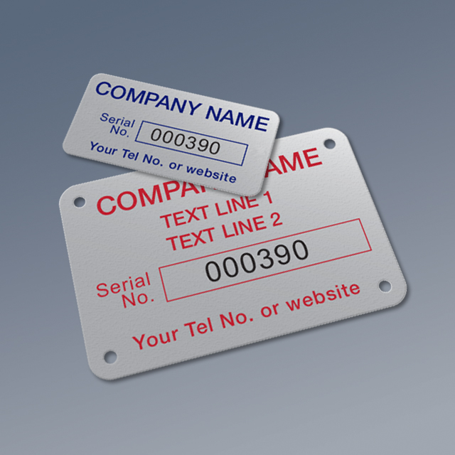 Serial Number Labels Serial Number Labels