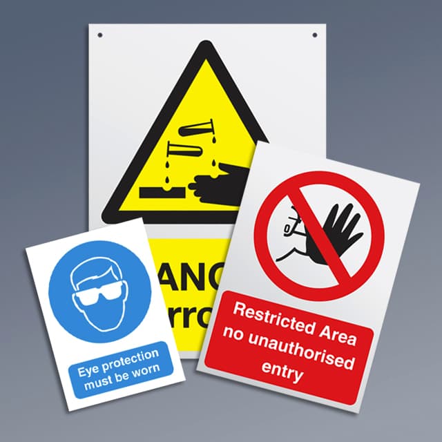 Floor Mounted Safety Signs