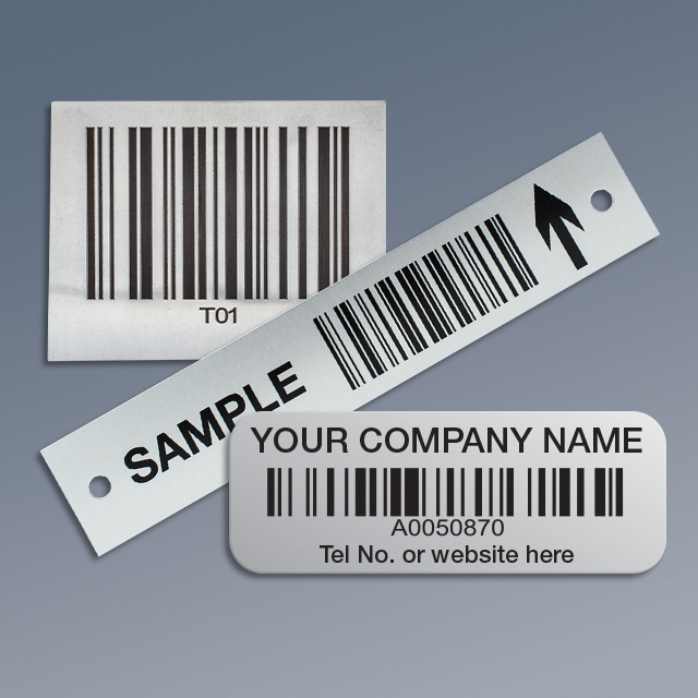 Aluminium Barcode Labels