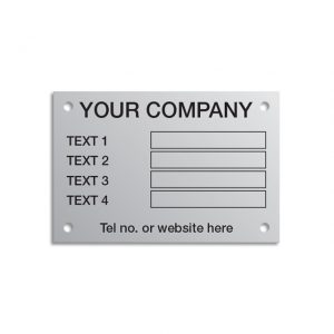 Aluminium ID Plates