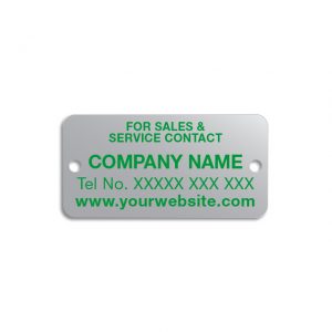 Aluminium For Sales & Service Labels
