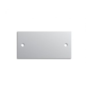 Silver Anodised Aluminium Blanks - 50 x 25mm