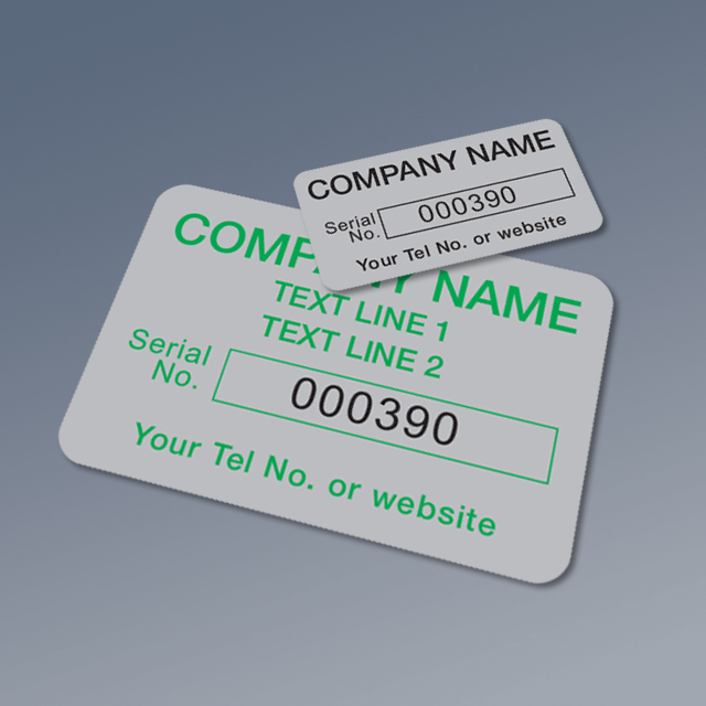 Polycarbonate Serial Labels