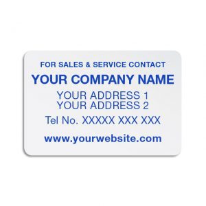 Vinyl For Sales & Service Labels